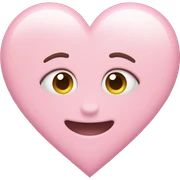 pink pastel heart sticker