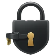 black lock sticker