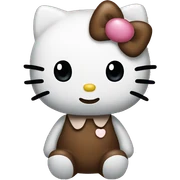 Hello kitty Brown  sticker