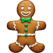 New Year's gingerbread in the shape of a ma sticker