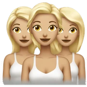 three blonde girlfriends sticker