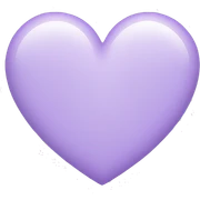 Pastel purple heart sticker