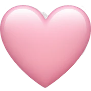 Light pink heart sticker