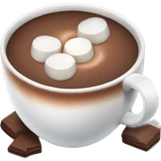 Hot chocolate with marshmallows  sticker
