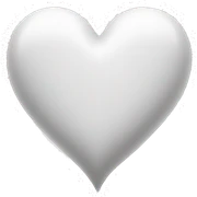 White heart sticker