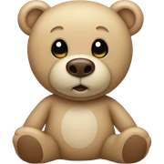 beige teddy bear sticker