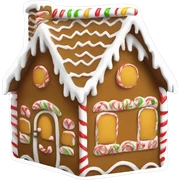 Gingerbread house sticker