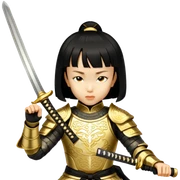 Golden Samurai sticker