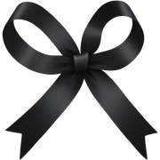 Black ribbon sticker
