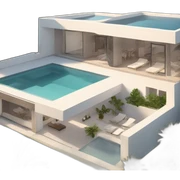 Modern House in marbella sticker