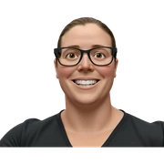 smiling boy in black shirt sticker