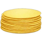 Stack of corn tortillas sticker