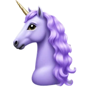 Lavender unicorn  sticker
