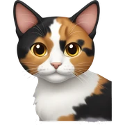 Calico cat sticker