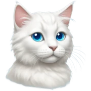 White Cat sticker
