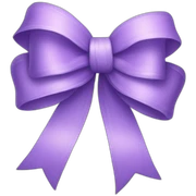 lilac bow sticker