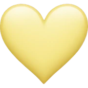 Pastel yellow heart sticker