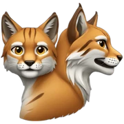 Lynx et renard sticker