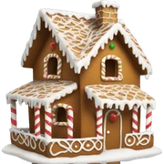 Gingerbread house sticker