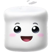 Marshmallow sticker
