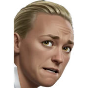 blonde boy meme on black sticker