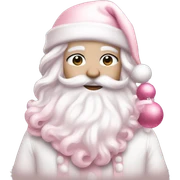White and pink Aesthetic Christmas  sticker