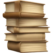 Books beige  sticker