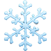 Melting snowflake sticker