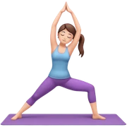 Girl doing yoga sticker