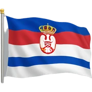 Serbia flag sticker
