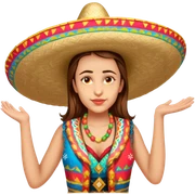 Fiestero with Sombrero sticker