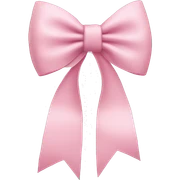 light pink bow sticker
