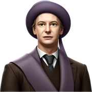 dapper boy in a hat sticker