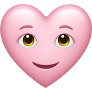 light pink heart sticker