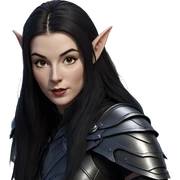 realistic elven warrior portrait sticker
