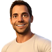 smiling boy in white shirt sticker