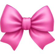 Pink bow sticker