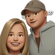 boy and girl smiling together sticker