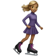 Girl on skates  sticker