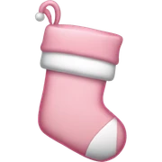  light pink Christmas stocking sticker