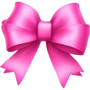 Pink Christmas bow sticker
