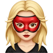 girl with a mask on her face sticker
