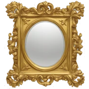 Antique gold mirror sticker