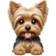 Yorkie puppy sticker