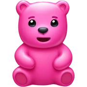pink gummy bear  sticker