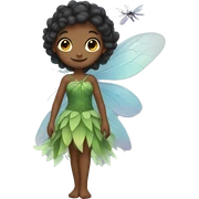 Fairy with a dragonfly dress sticker