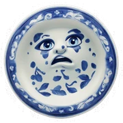 Blue Italian ceramic sticker