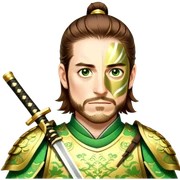 Golden Samurai sticker