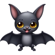 Cute bat sticker