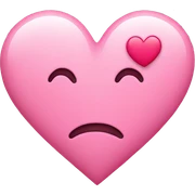 pink heart  sticker